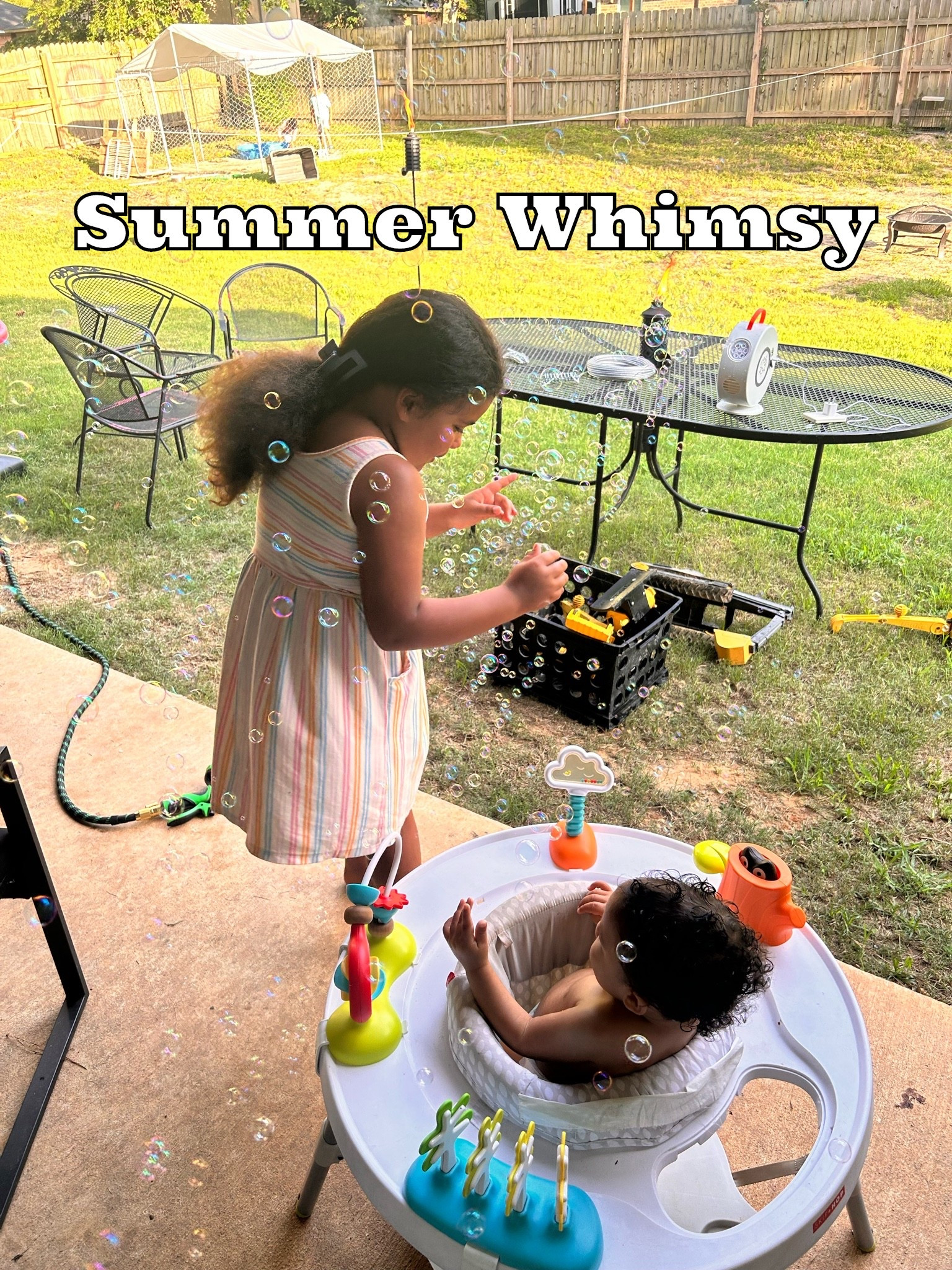 Summer officially started yesterday and I have been so motivated to fill my kid’s season in the heat with as much whimsy and childhood magic as possible!

For starters, you gotta get a solid bubble machine because bubbles make everything more magical, am I right? 🫧

I found this bubble machine through a friend’s suggestion and it holds up to her standard for fun! It can blow bubbles for about five hours, it does not require batteries you plug it in and it is very lightweight.

I highly recommend it! ￼

#LTKmomlife #LTKKids #LTKBaby