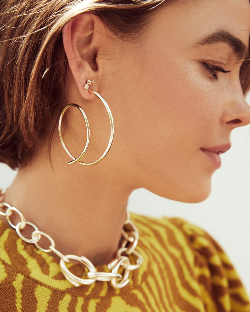 Myles Hoop Earrings in Rose Gold | Kendra Scott