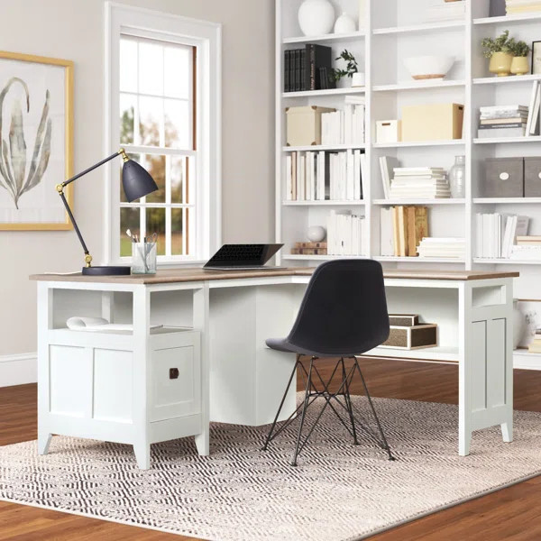 Mirabel L-Shape Executive Desk | Wayfair North America