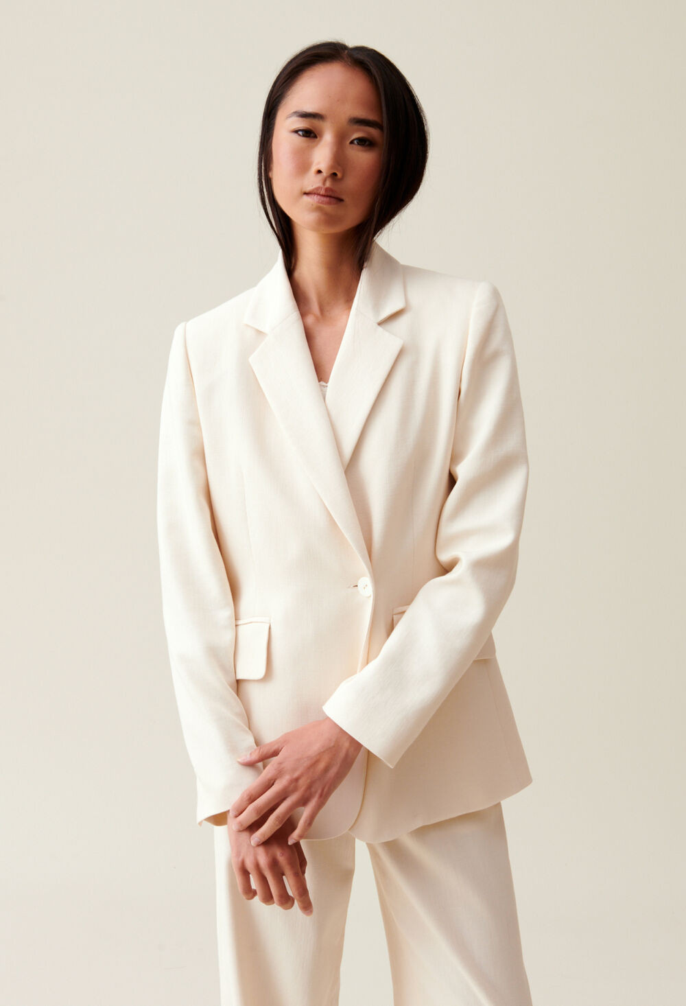 Elfenbeinfarbener Blazer | Claudie DE | Claudie Pierlot (FR, DE, ES, UK)