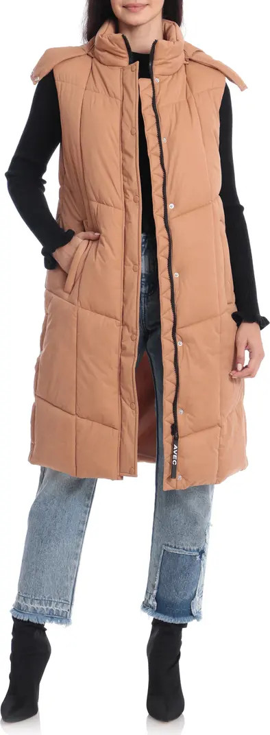 Thermalpuff™ Longline Hooded Puffer Vest | Nordstrom