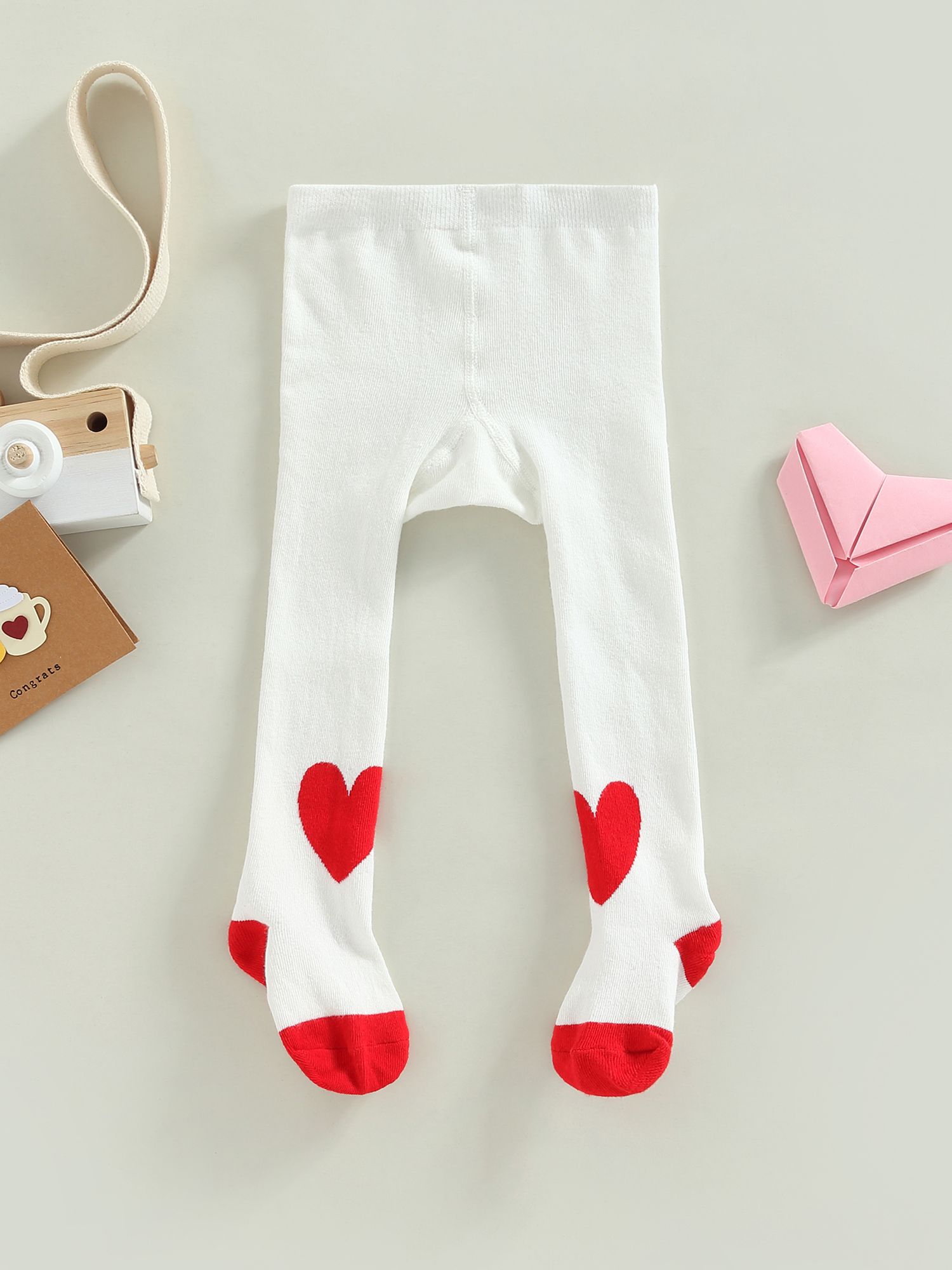 Peyakidsaa Baby Tights Toddler Girl Tights Heart Print Leggings Soft Cotton Stockings Pantyhose | Walmart (US)