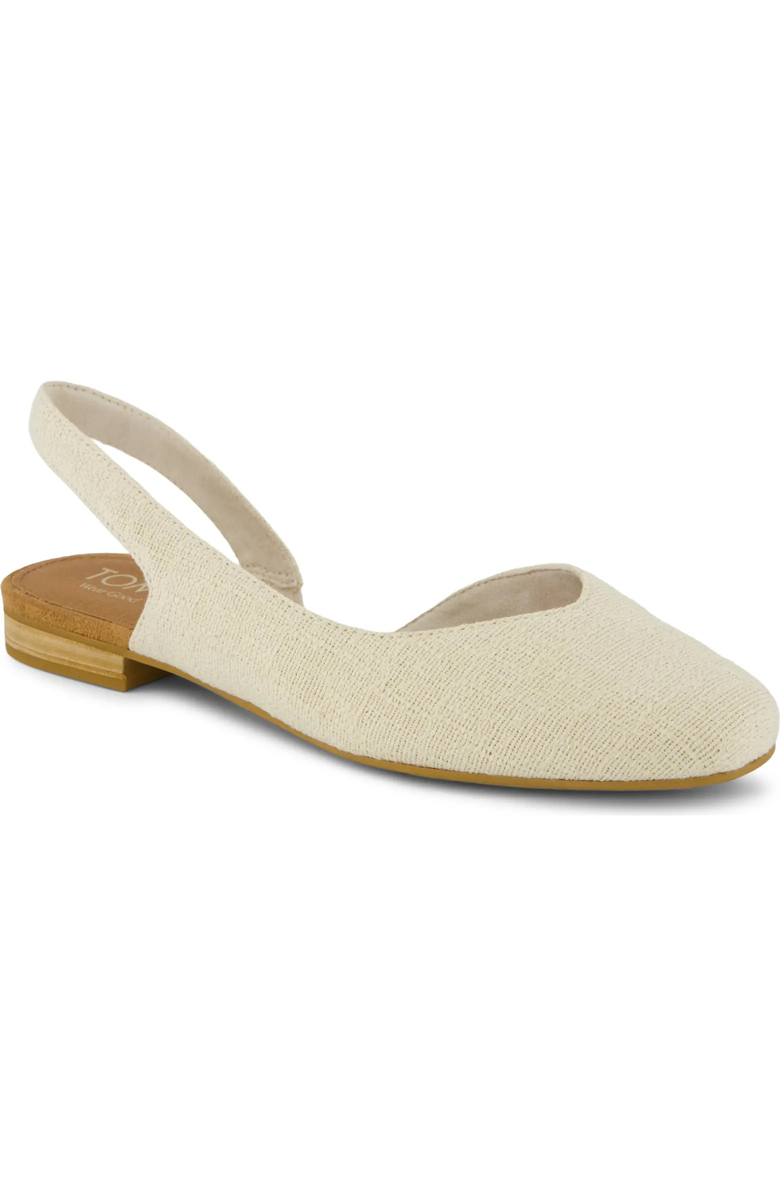 Alene Slingback Half d'Orsay Flat (Women) | Nordstrom