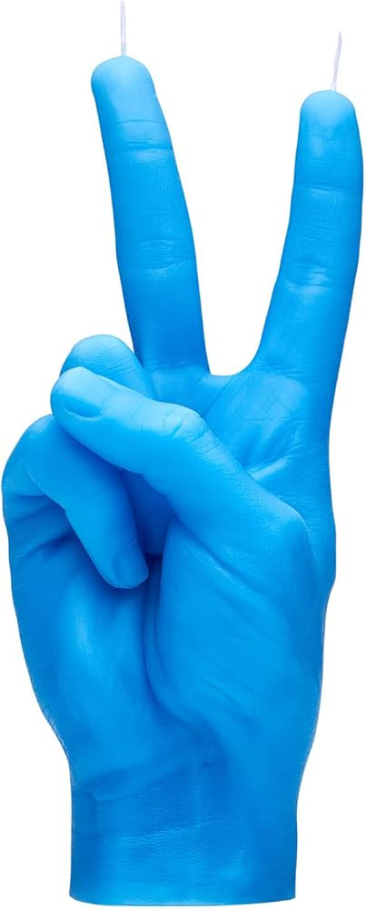 CandleHand Hand Gesture Candle Peace Sign - Big Real Hand Size 6.7 x 4.3 x 2.4 inches - Handmade ... | Amazon (US)