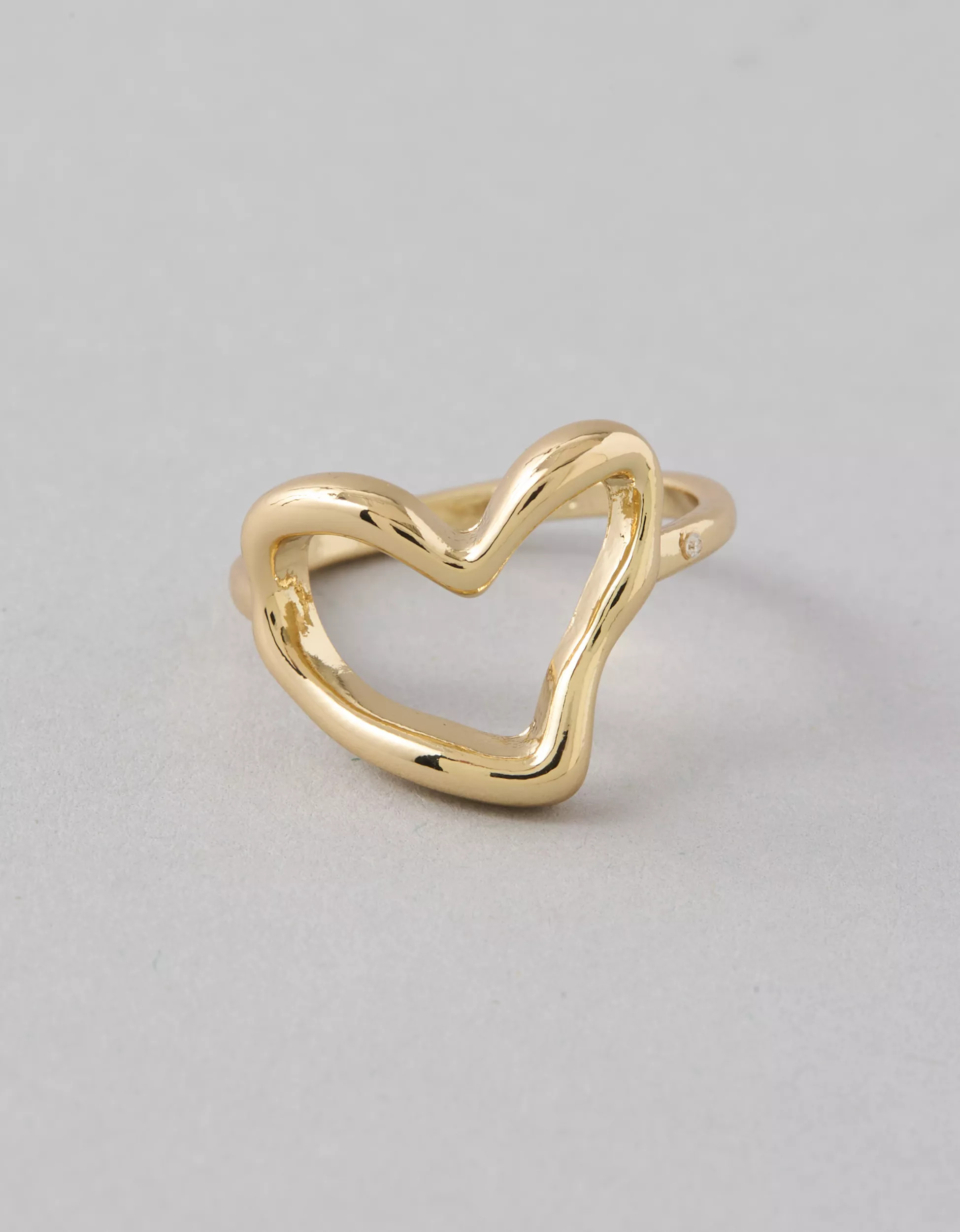 AEO Wavy Heart Ring | American Eagle Outfitters (US & CA)