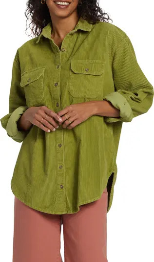 Always Golden Oversize Cotton Corduroy Shirt Jacket | Nordstrom