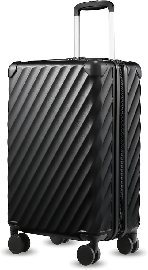 LUGGEX Luggage with Spinner Wheels - Polycarbonate Expandable Hard Shell Suitcase, Carry-On 20-In... | Amazon (US)