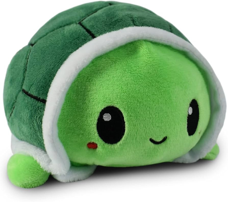 TeeTurtle - The Original Reversible Turtle Plushie - Green - Cute Sensory Fidget Stuffed Animals ... | Amazon (US)