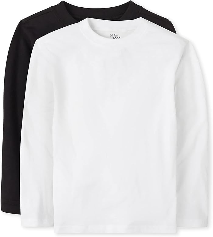 The Children's Place Baby Boys' Basic Long Sleeve Tee 2 pack | Amazon (US)