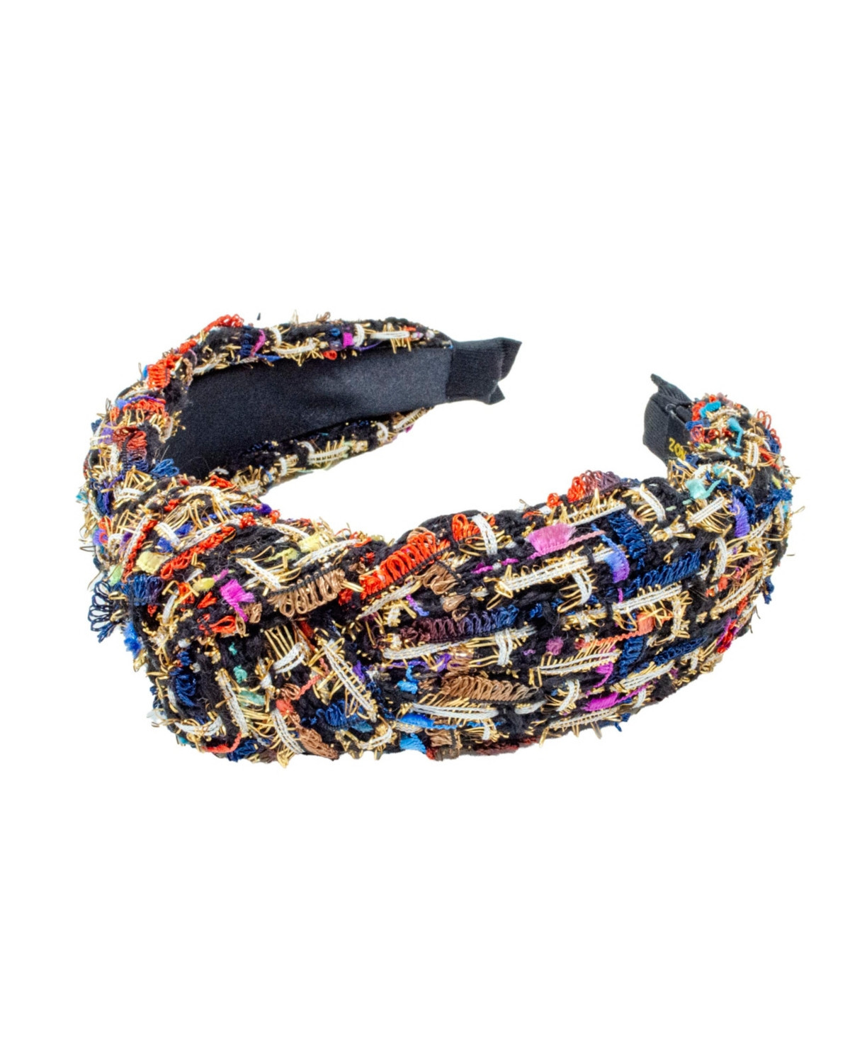 Tiny Treats Girls Black Tweed Knotted Headband - Open Miscellaneous | Macy's