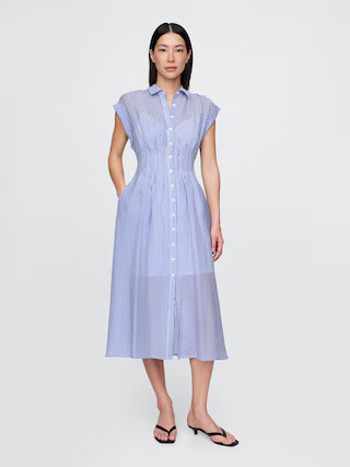 Sheer Midi Shirtdress | Gap (US)