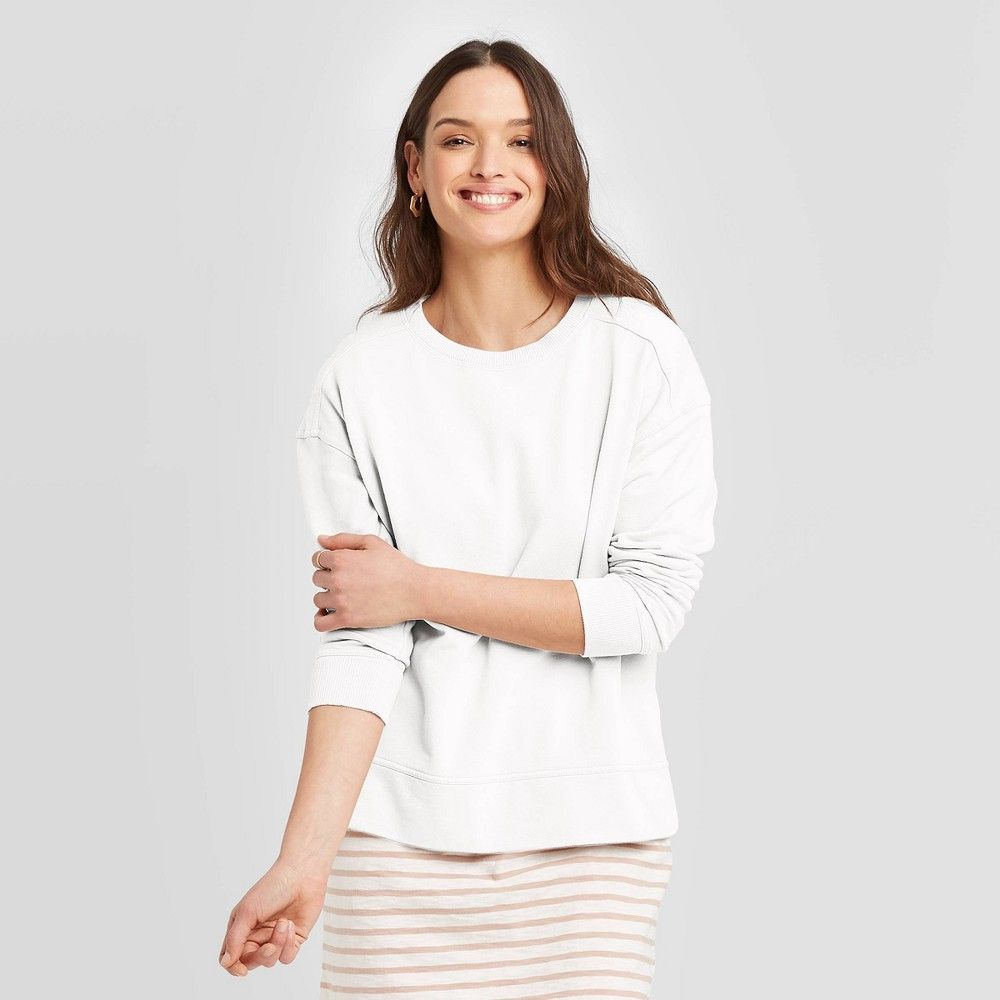 Women's Sweatshirt - Universal Thread White S | Target