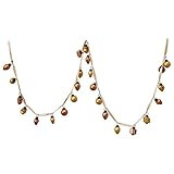 Creative Co-Op 72" L Mercury Ornament, Yellow & Pink Glass Garlands, Yellow/Pink | Amazon (US)