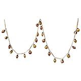 Creative Co-Op 72" L Mercury Ornament, Yellow & Pink Glass Garlands, Yellow/Pink | Amazon (US)