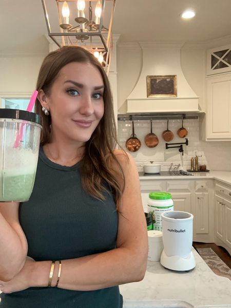 All the goods you need to make my favorite smoothie I make every morning! Linking my fav kitchen gadget we use daily… this handy and powerful little blender. 
Use all these powders plus a banana, crushed ice, and almond milk. Sooooo good 

#LTKhome