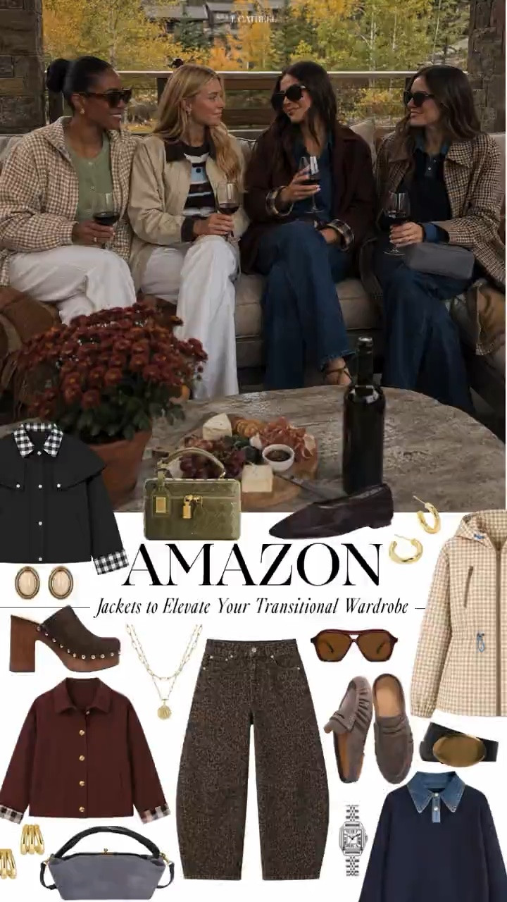 🍂 A great jacket can do all the work.

In The Amazon Fall Edit, I’m sharing seven transitional jackets styled into complete head-to-toe looks for everything from drinks on the patio and an outdoor concert to a cozy weekend in the mountains.

Think lightweight layers, polished basics, rich fall textures, and easy accessories that make each outfit feel instantly more pulled together. Tap to shop all seven looks and find the jackets you’ll be reaching for on repeat this season. 🤎✨

#LTKStyle #AmazonFashion #FallJackets #FallTransition #AmazonFinds #FallOutfits #LayeringSeason #EverydayStyle #OutfitInspiration #LTKFinds

#LTKootd #LTKSeasonal #LTKOver40
