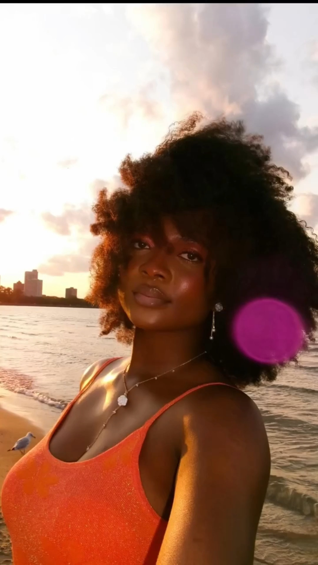 I finished dressing up that afternoon/evening and looked at myself in the mirror 🪞 like hnghhh "idk, does it look right, is it good" (as in my hair). 

I got to the beach, waited for the sunset (7:30-8:30) and my sisters started taking my pictures, the wind wasn't really in our favor(we thought at the moment 🤣), but holy frickin airball did the pictures come out right. 

I'm in love, I'm obsessed 🎶 🤭

Glad I did it and Thank God for the beautiful sunsets, amazing gushing wind, and the ocean waves🙏🏽

#0612 #mybirthdaypictures #mybirthdayphotoshoot #sunsetpictures #explorepage

#LTKU #LTKStyleTip #LTKBeauty