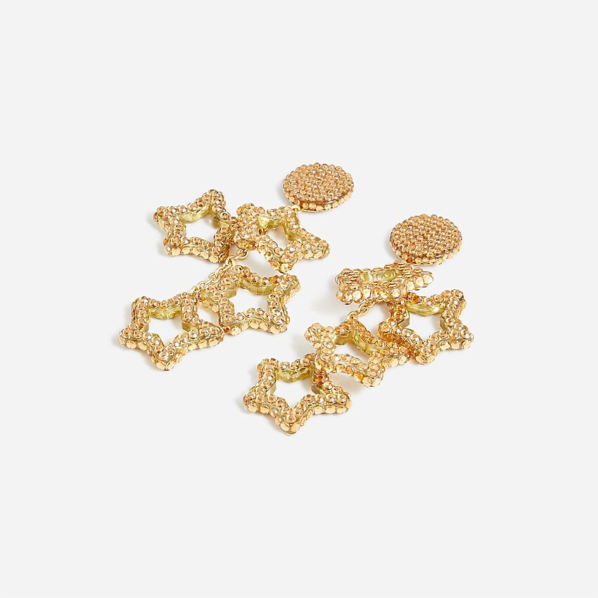 Starry drop earrings with crystals | J. Crew US