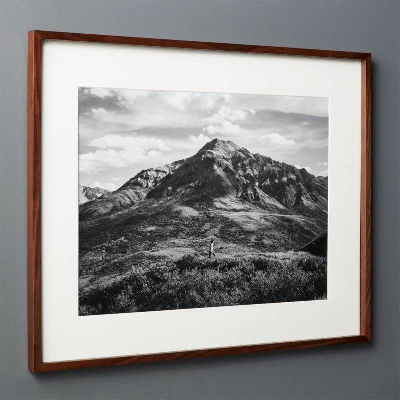 Gallery Walnut Picture Frame with White Mat 18"x24" + Reviews | CB2 | CB2