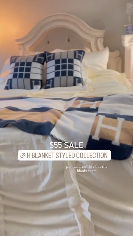 H blanket The Styled Collection
H blanket dupe 
Bedroom decor 
The look for less

#LTKfindsunder100 #LTKhome #LTKGiftGuide