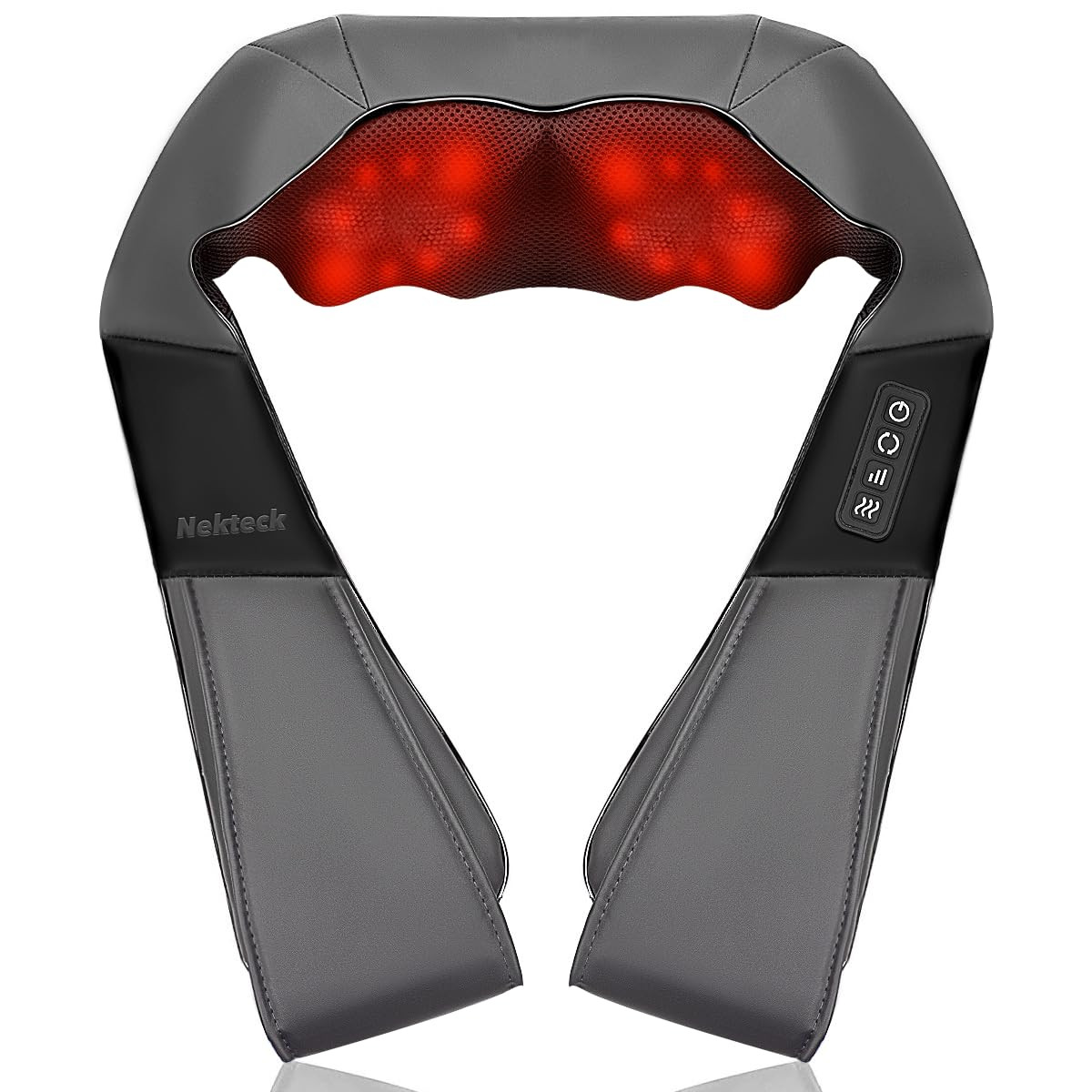 Nekteck Shiatsu Neck Massager with Heat for Pain Relief Deep Tissue, 2026 Upgraded 3D Back Should... | Amazon (US)