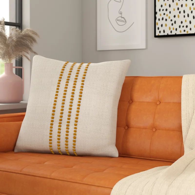 Charleston Square Cotton Pillow Cover & Insert | Wayfair North America