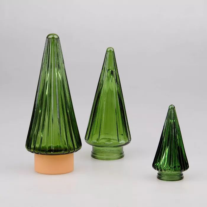 3ct Glass Trees Transparent Green - Bullseye's Playground™ | Target