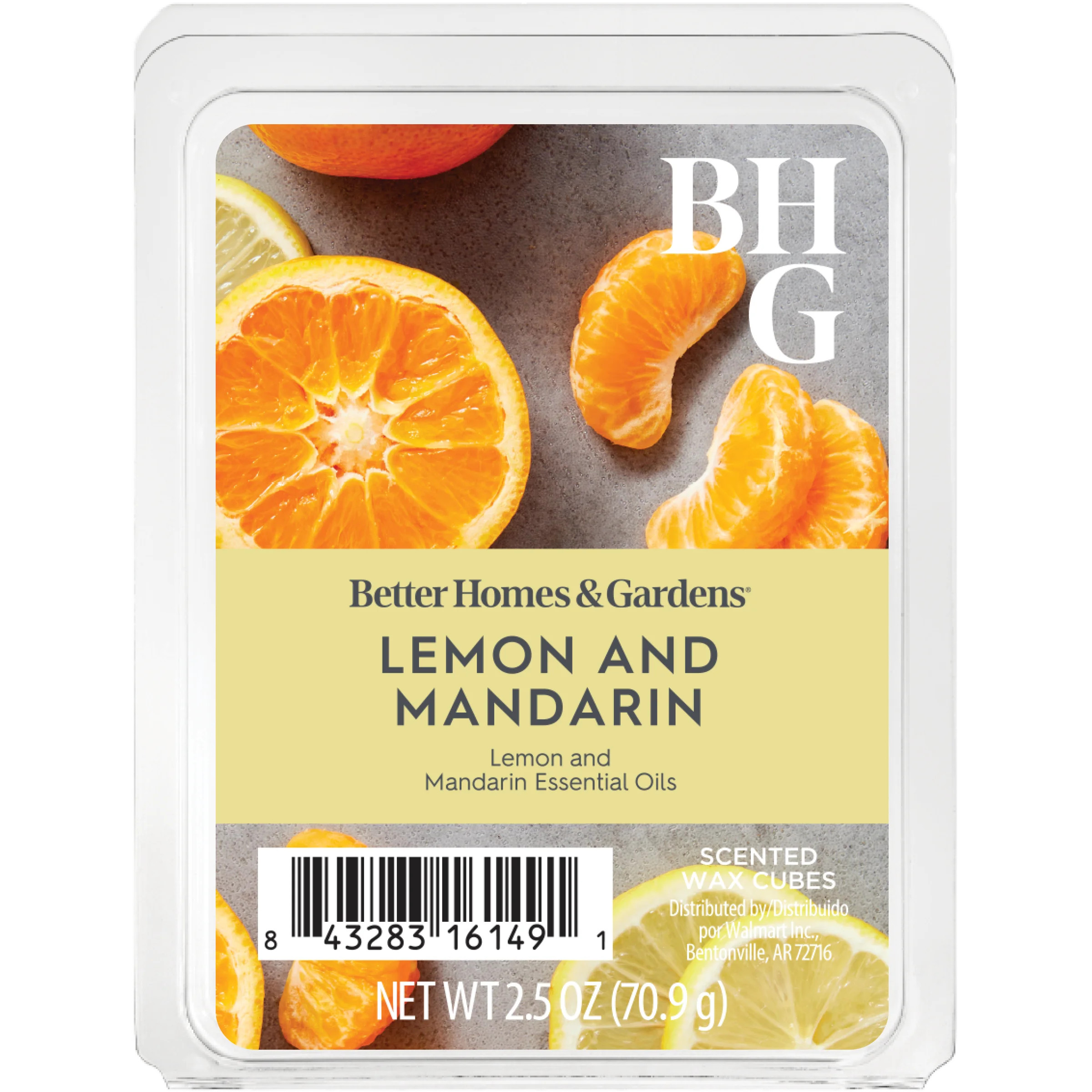 Lemon & Mandarin Scented Wax Melts, Better Homes & Gardens, 2.5 oz | Walmart (US)
