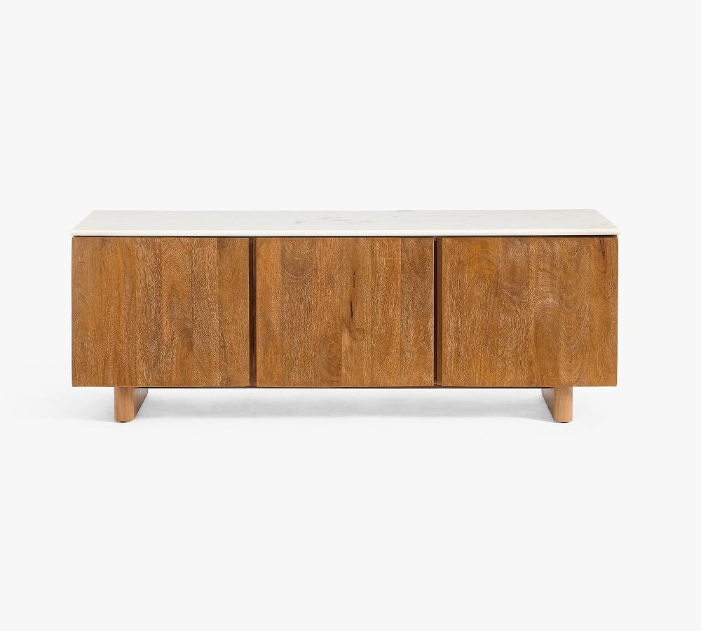 Cayman Marble Media Console (54") | Pottery Barn (US)