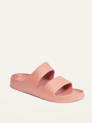 Double-Strap Slide Sandals for Women (Partially Plant-Based) | Old Navy (CA)