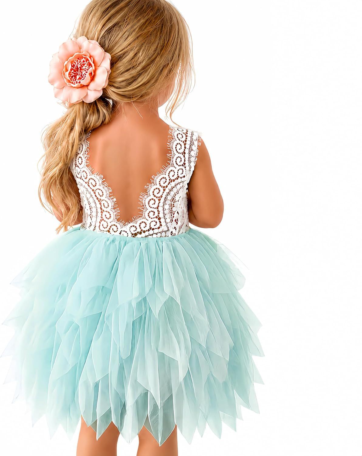Topmaker Backless A-line Lace Back Flower Girl Dress | Amazon (US)