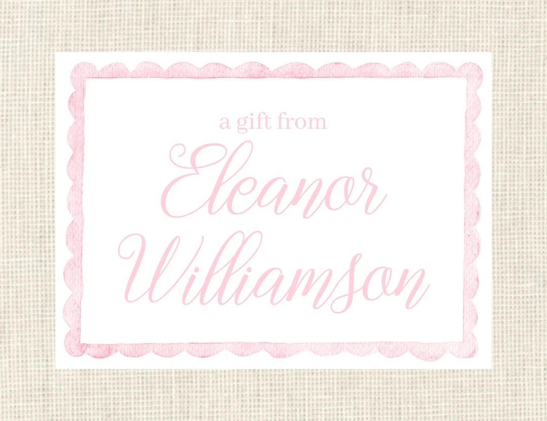 Watercolor Pink Gift Enclosure Cards/ Birthday Party Tags/ - Etsy | Etsy (US)