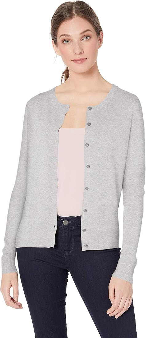 Amazon Essentials Women's Plus Size Lightweight Crewneck Cardigan Sweater | Amazon (CA)