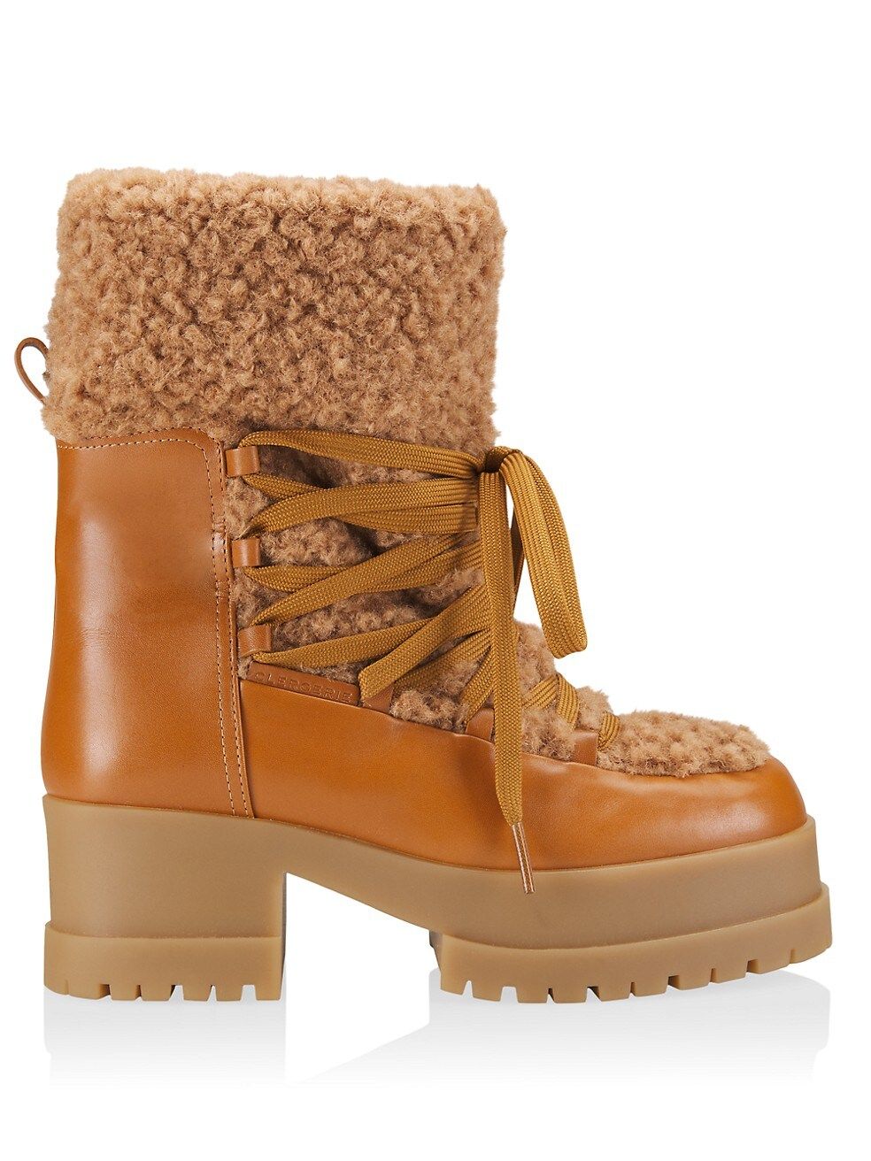 Wyonf Faux Fur-Trimmed Leather Boots | Saks Fifth Avenue