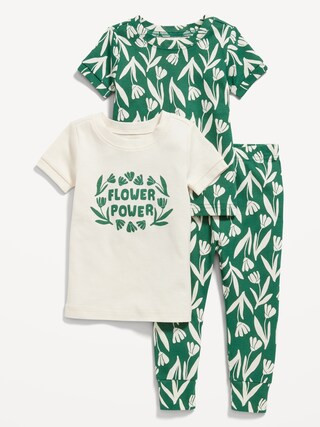 Unisex Snug-Fit 3-Piece Pajama Set for Toddler & Baby | Old Navy (US)