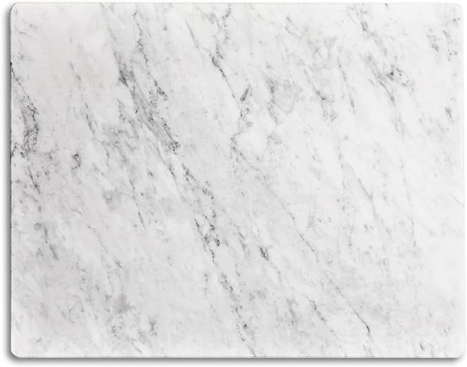 Marble Pastry Board, White Carrara Marble Cutting Board 16 x 12 Inches with Non-Slip Feet for Rol... | Amazon (US)