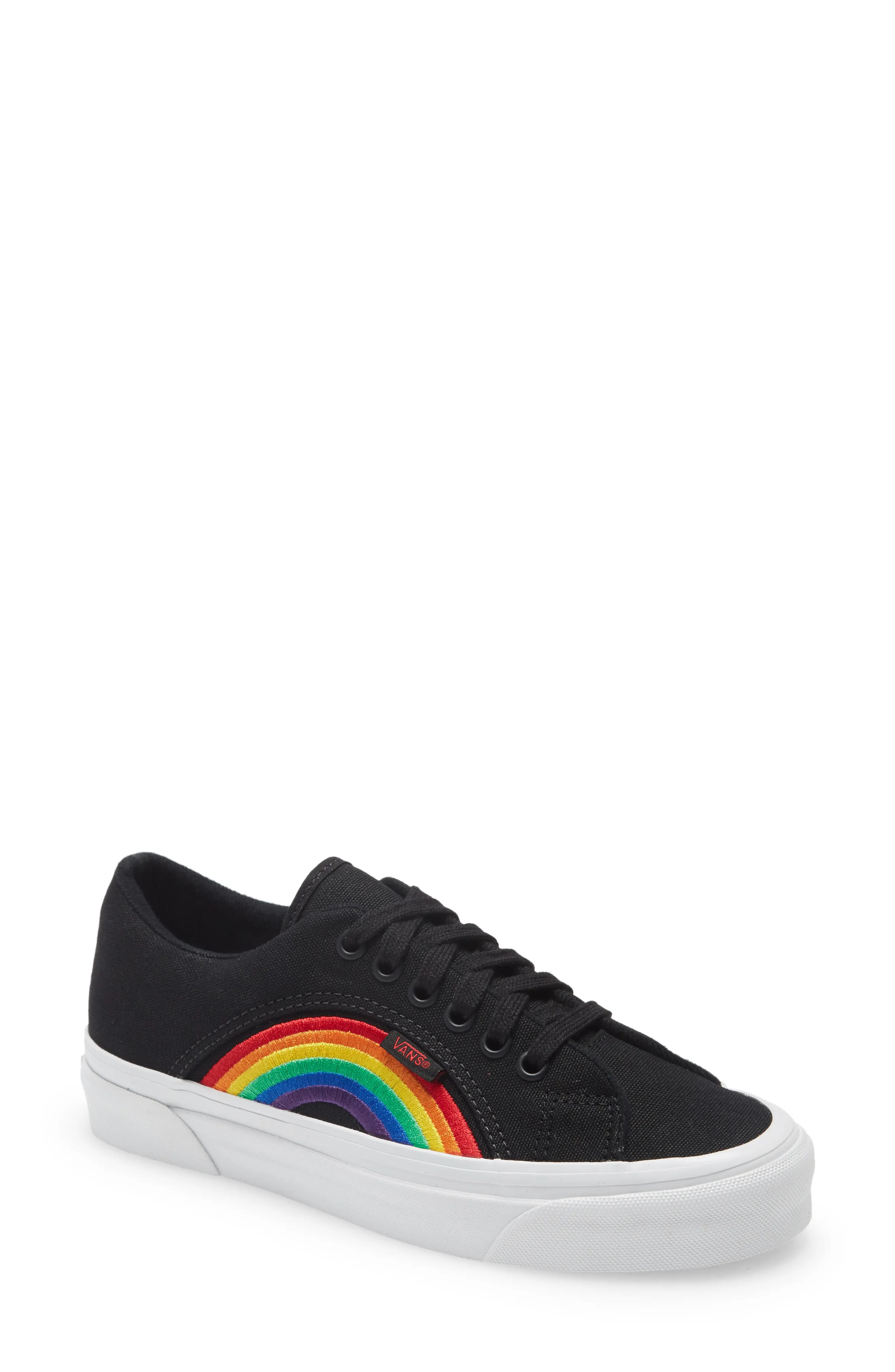 Vans Pride Anaheim Factory Lampin 86 DX Sneaker, Size 7 Women's in Pride/Black at Nordstrom | Nordstrom