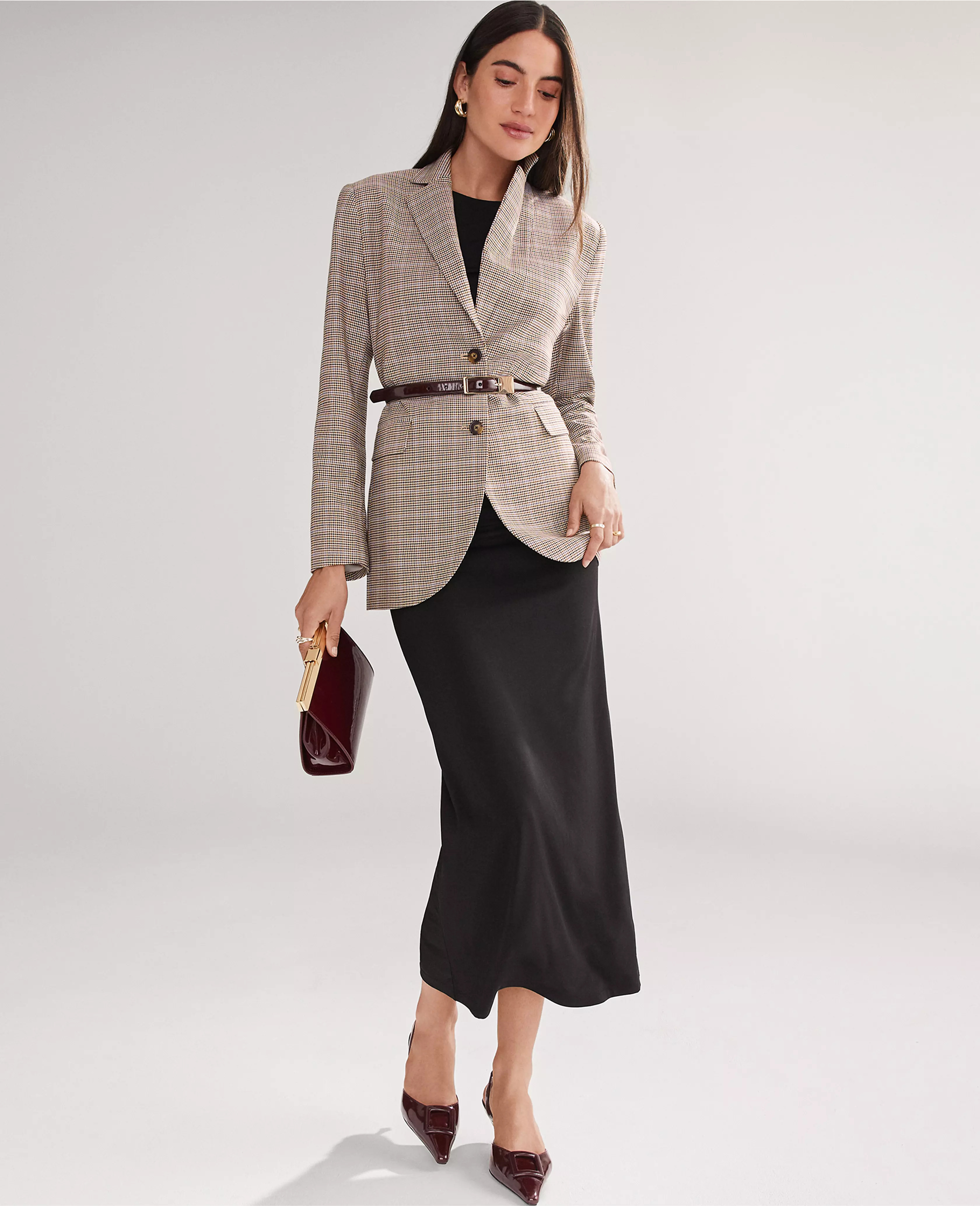 The Madison Blazer in Plaid | Ann Taylor