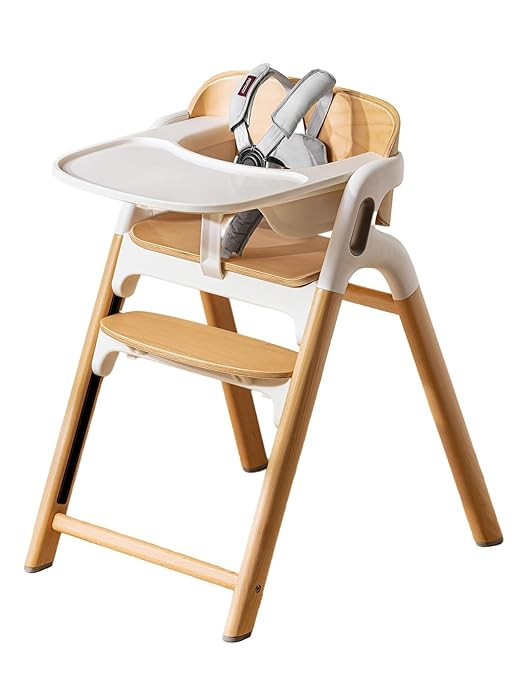 Momcozy DinerPal Wooden High Chair for Babies, Toddlers & Adults Up to 308 Lbs, Convertible Baby ... | Amazon (US)