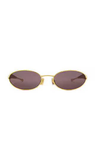 Sardine Sunglasses in Gold & Grey | Revolve Clothing (Global)