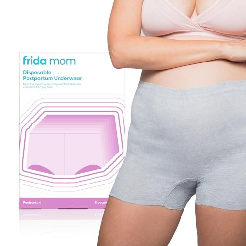 Frida Mom Women's Boyshort, Grey, Regular (Waist 28"-42" Stretched) (Pack of 2) | Amazon (US)
