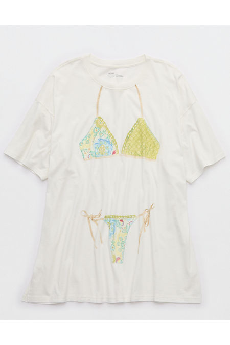 Aerie Sleep Happens Night Tee Women's Castle Green XXS | Aerie