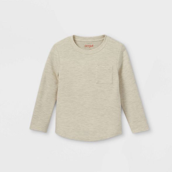 Toddler Boys' Ottoman Knit Long Sleeve T-Shirt - Cat & Jack™ | Target