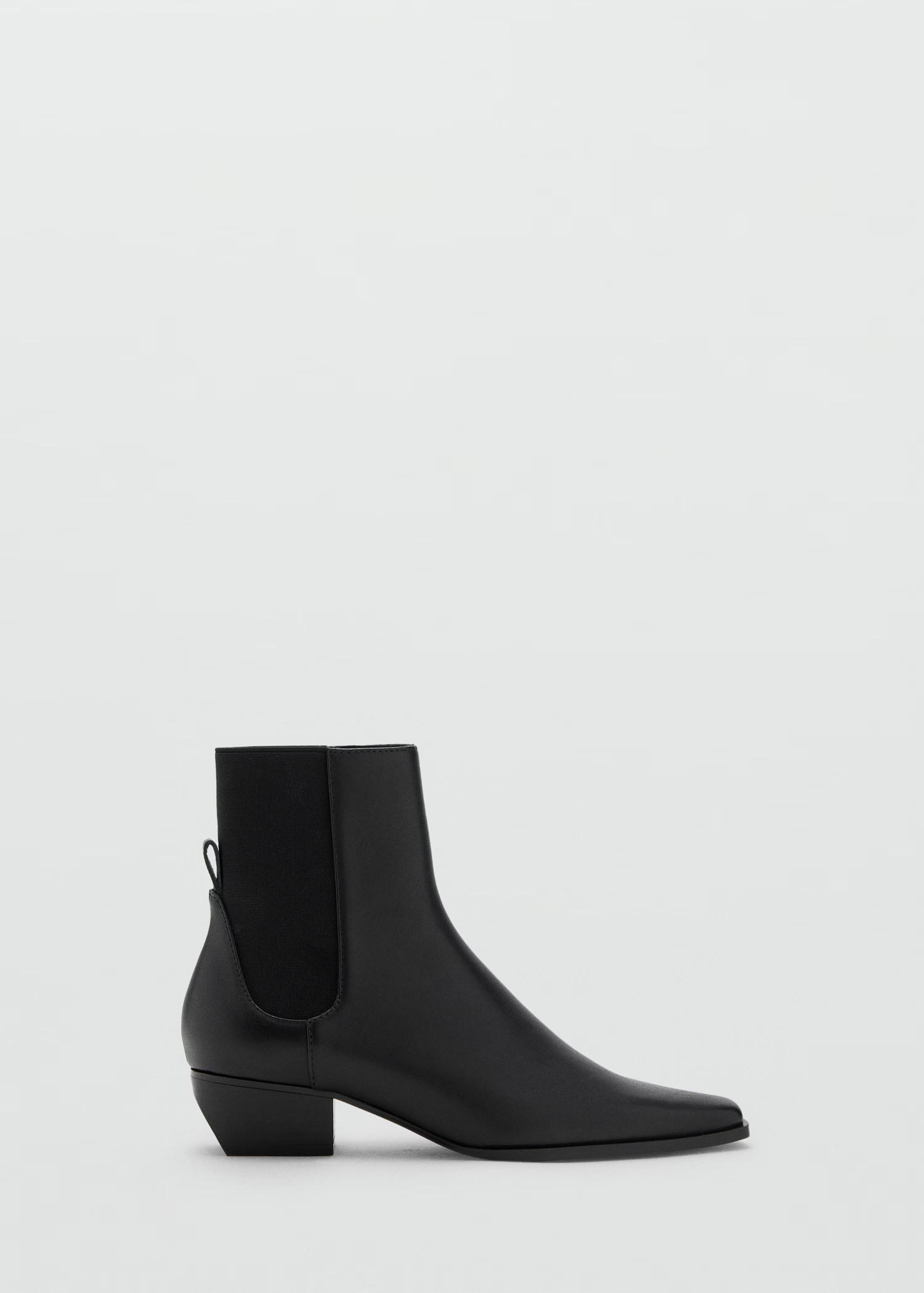 Leather heeled boots | Mango (US/MX/AU)