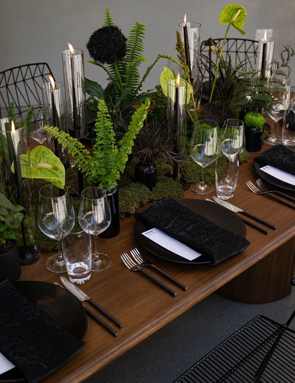 Who says Halloween has to be orange? Add ferns and moss, black iron and candles for mood  

#LTKParties #LTKHalloween