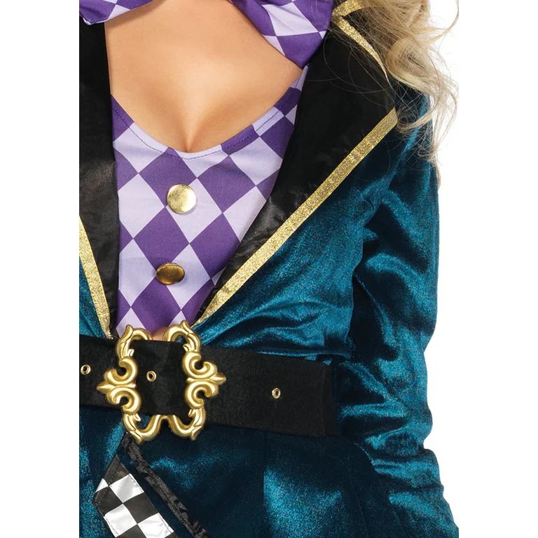 Leg Avenue Delightful Hatter Alice in Wonderland Women's Halloween Fancy-Dress Costume for Adult,... | Walmart (US)