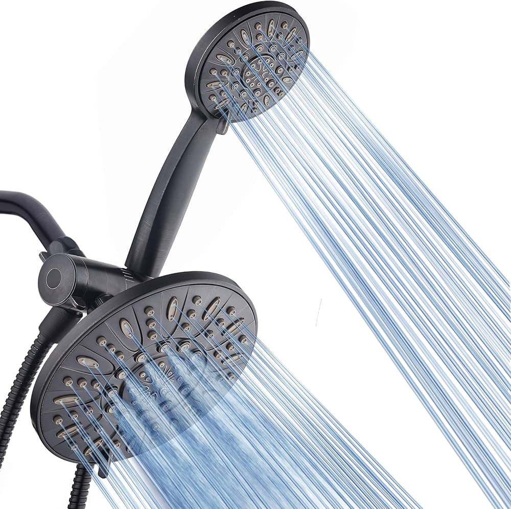 AquaDance 7" Premium High Pressure 3-Way Rainfall Combo with Stainless Steel Hose – Enjoy Luxur... | Amazon (US)