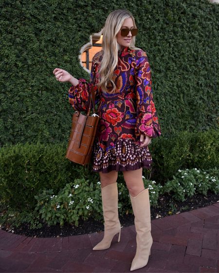 Fall weather ready in my favorite combination, a mini dress and boots! My outfit is included in the @Saks Friends and Family Sale going on now! #SaksPartner #Saks

#LTKSeasonal #LTKsalealert #LTKstyletip
