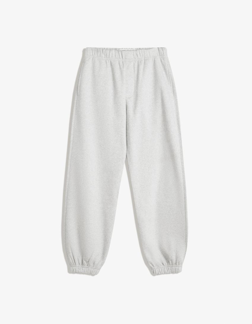 Plush joggers - Trousers - Men | Bershka GB