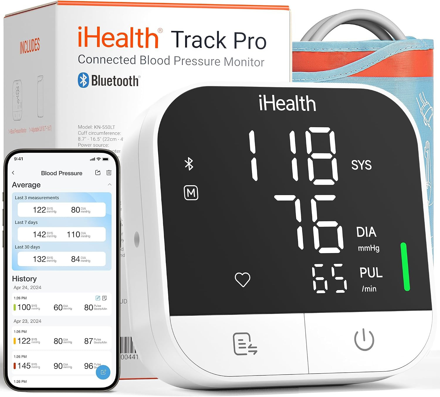 iHealth Track Pro Upper Arm Blood Pressure Monitor for Home Use | Amazon (US)